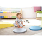 Apvalių vienspalvių pagalvėlių komplektas įvairių spalvų - Image 2