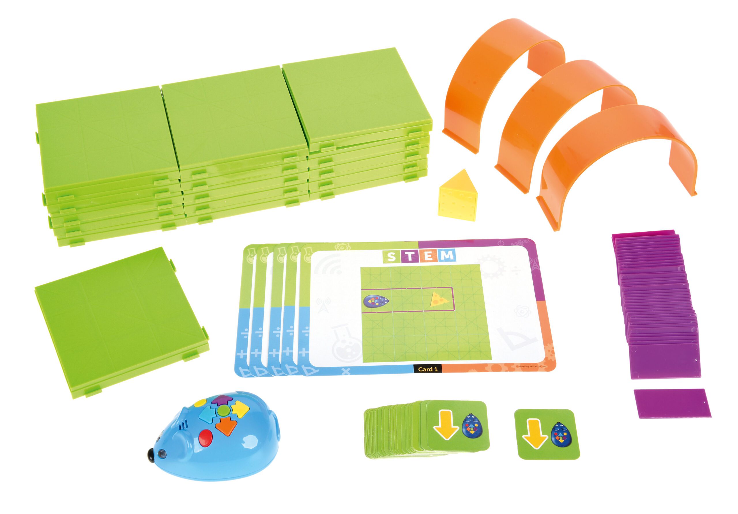 358099_a_17 Išmanusis koduojamas robotukas Pelytė Colby su kliūčių rinkiniu 358099 - Image 1