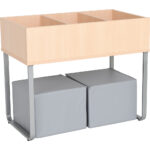 Knygų lentyna ir pufai 098304 - Image 2