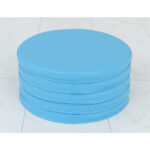 Apvalių vienspalvių pagalvėlių komplektas įvairių spalvų