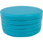 Apvalių vienspalvių pagalvėlių komplektas įvairių spalvų - Image 3