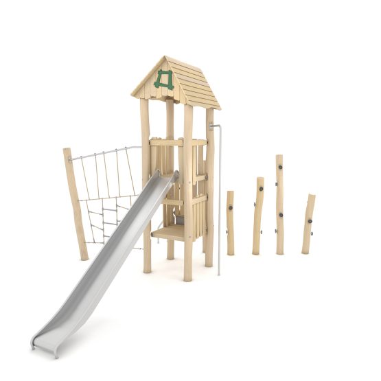 Natūralios medienos ROBINIA kompleksinė aikštelė RB1215