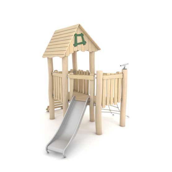 Natūralios medienos ROBINIA kompleksinė aikštelė RB1206