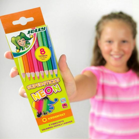 Neoninių spalvotų pieštukų rinkinys 3000-00448