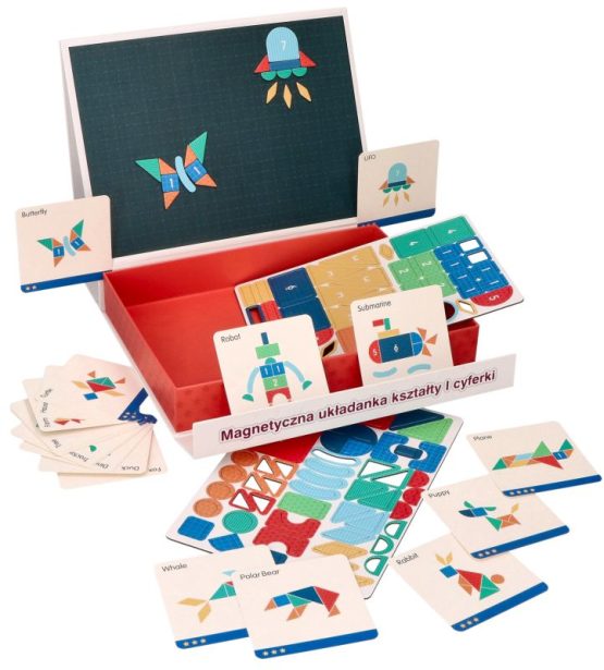 Magnetinė dėlionė skaičiai ir figūros N5017