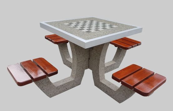 Betoninis šaškių arba šachmatų stalas SL005