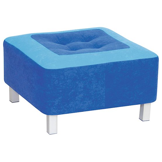 Kvadratinis  pufas PREMIUM mėlynas 046006