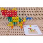 Geometrinių formų rinkinys STEAM sieninėms 260 el. ME31181 - Image 2