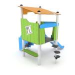 Nerūdijančio plieno namukas su atvira čiuožykla 0304 - Image 3