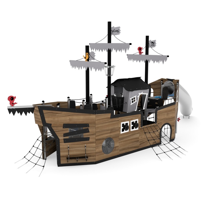 0330-3 Nerūdijančio plieno laivas-kompleksinė aikštelė su uždara čiuožykla 0330 - Image 1