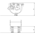Dvivietės balansinės sūpynės spyruokliukas Tinginys 0672 - Image 2