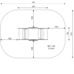 Aštuonvietės balansinės sūpynės spyruokliukas Krokodilas 0674 - Image 2