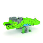 Aštuonvietės balansinės sūpynės spyruokliukas Krokodilas 0674