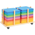 Kvadratinių pagalvėlių stovas ant ratukų 100710 - Image 2