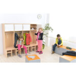 Eko odos suoliukas su kojelėmis MINI įvairių spalvų - Image 2