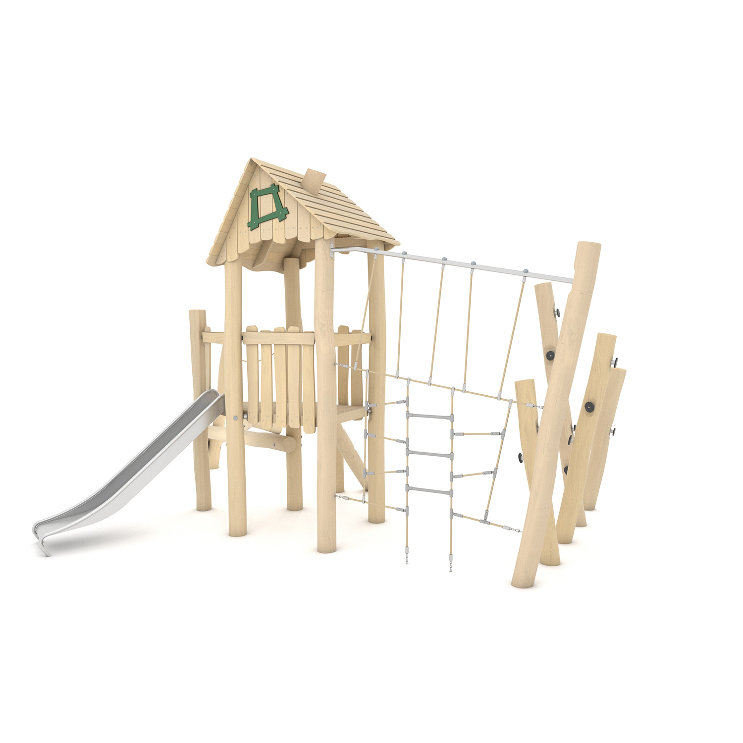 12161 Natūralios medienos ROBINIA kompleksinė aikštelė RB1216 - Image 1