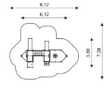 Kompleksinė lauko žaidimų aikštelė smėliadėžė Laivas WD1415 - Image 11