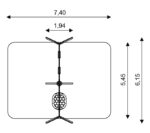 Trivietės sūpynės su gandralizdžiu WD1494 - Image 2