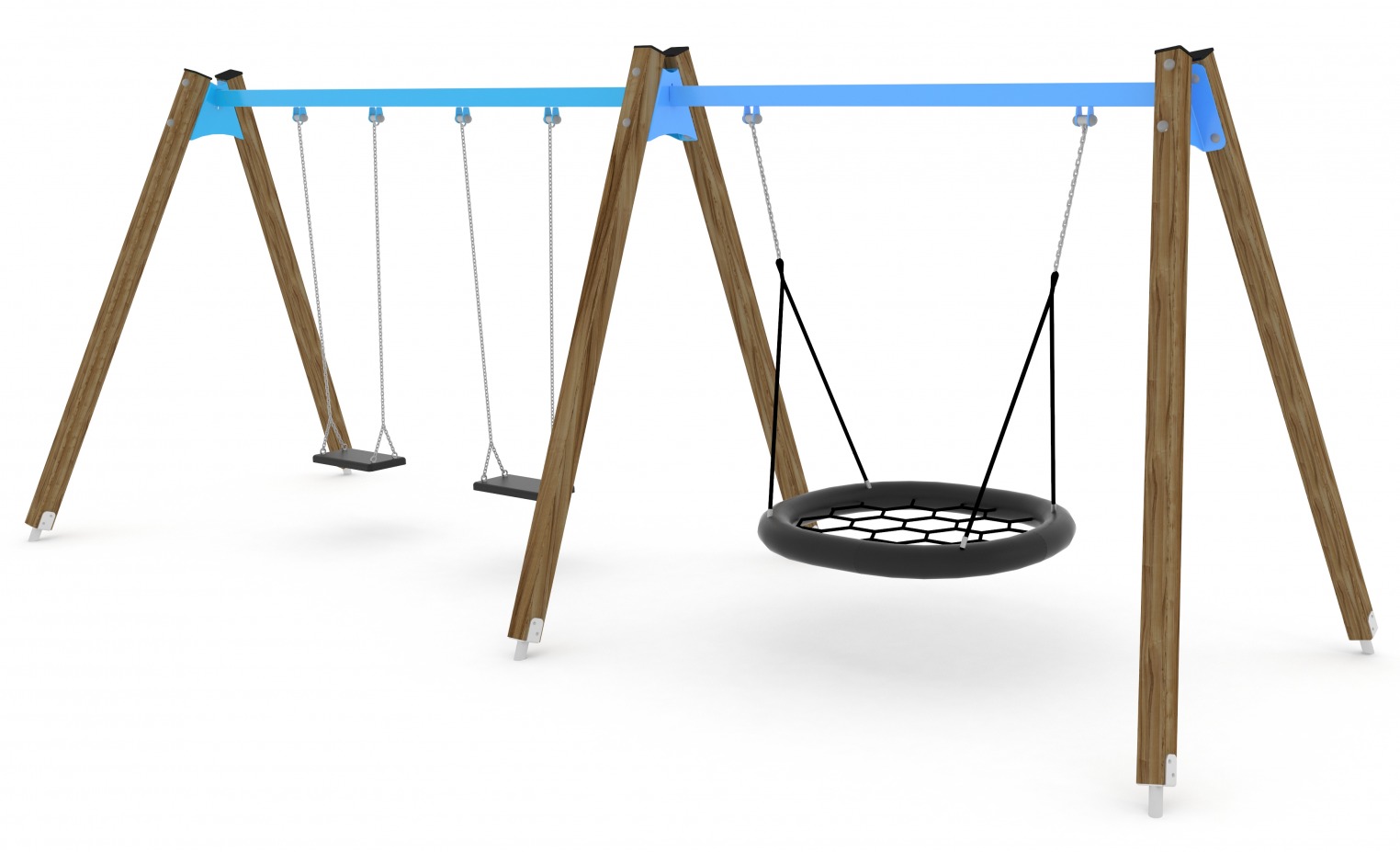 1494s Trivietės sūpynės su gandralizdžiu WD1494 - Image 1