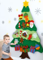 Medžiaginė sensorinė Eglė su nuimamomis aplikacijomis 196092