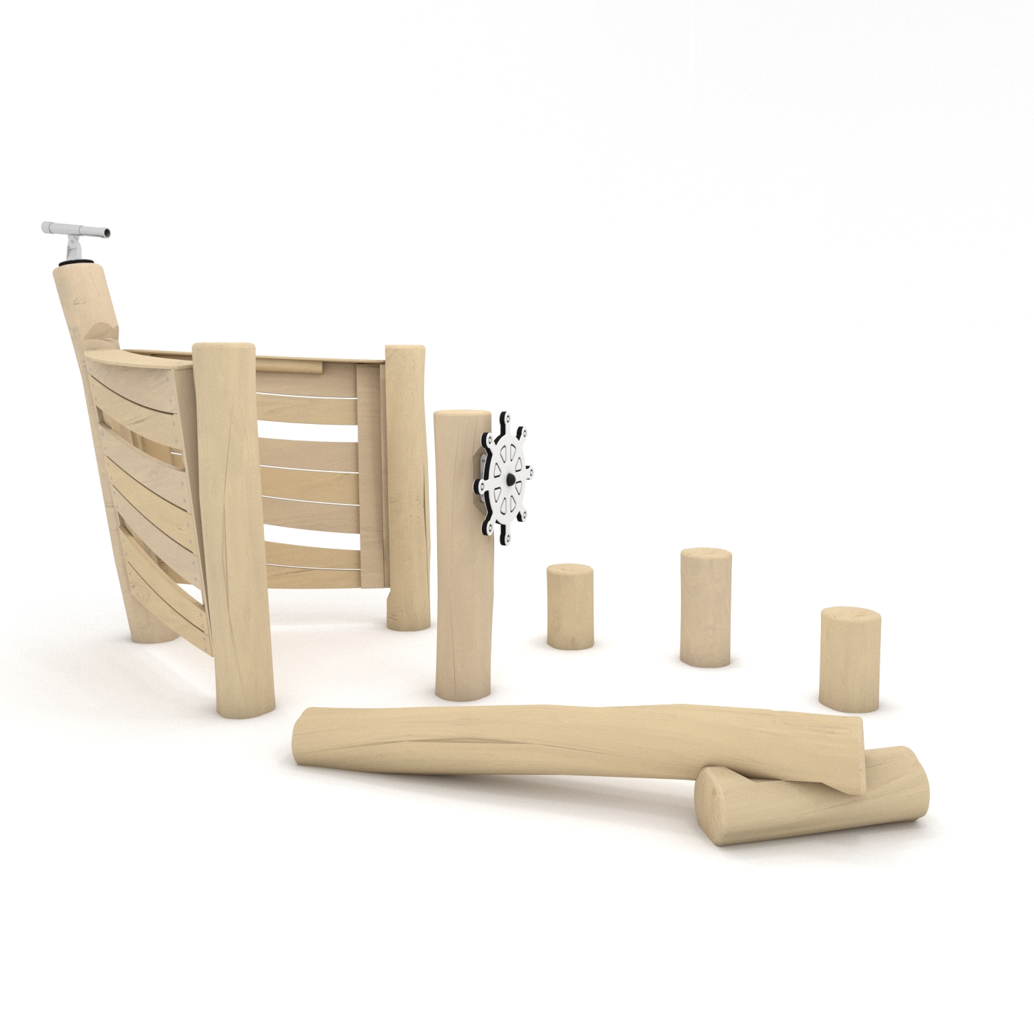 1cab-rb12321s Natūralios medienos ROBINIA manipuliacinė laivo dalis RB1232 - Image 1