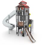 Kompleksinė vaikų žaidimų aikštelė su uždara čiuožykla 3030 - Image 6