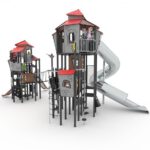 Dviguba  kompleksinė vaikų žaidimų aikštelė 3031 - Image 6