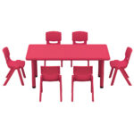 Stalas DUMI reguliuojamo aukščio įvairių spalvų stačiakampis - Image 4