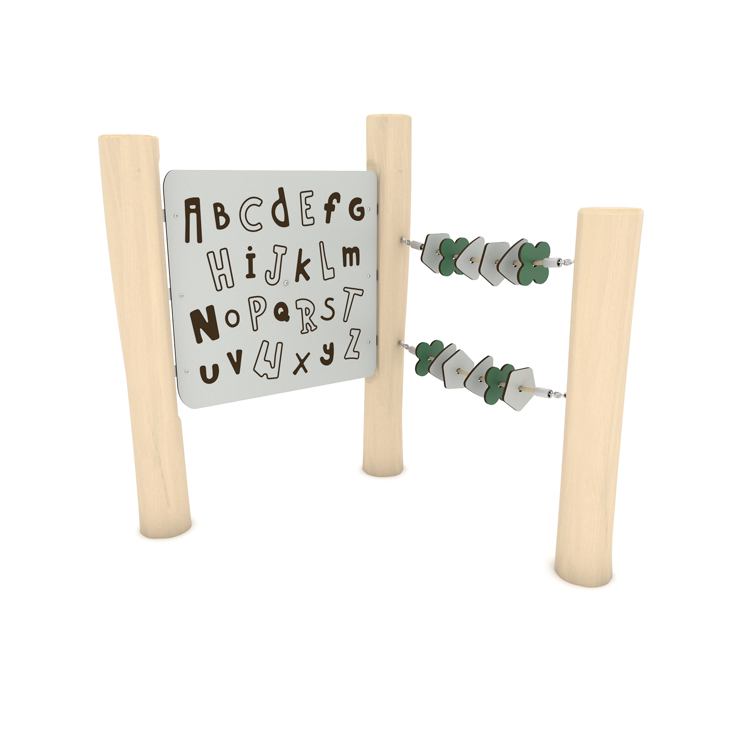 5c0e-rb13431s Natūralios medienos ROBINIA manipuliacinė lenta RB1343 - Image 1