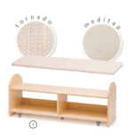 Pufų komplektas "Pastelinis" su priedais - Image 2