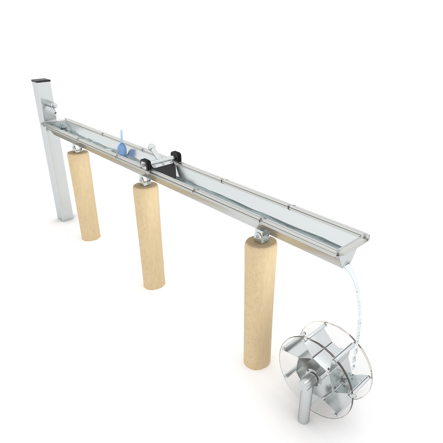 84ed-rb28521s Natūralios medienos ROBINIA vandens malūnas RB2852 - Image 1