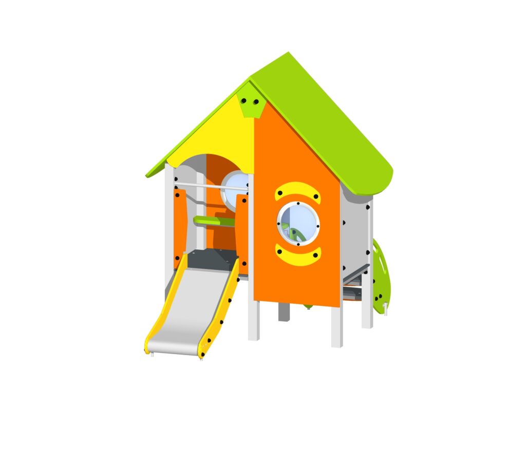 N107 Žaidimų namukas su čiuožykla N107 - Image 1