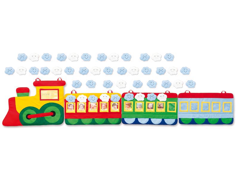 NS1599 Medžiaginė manipuliacinė sienelė Traukinys - albumas - Image 1