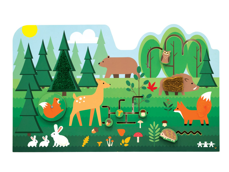 NS9090 Manipuliacinė-sensorinė sienelė miškas NS9090 - Image 1