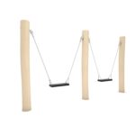 Natūralios medienos ROBINIA dvigubos supynės RB0511