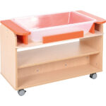 Mobili žaidimų spintelė su vonele kinetiniam smėliui SET5176