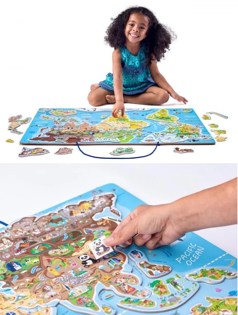 WD91290 Magnetinė MAXI dėlionė Pasaulis WD91290 - Image 1