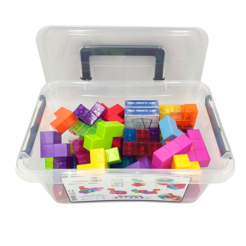 XB-0004BX Magiška magnetinė kaladėlių dėlionė 56 dalių XB-0004BX - Image 1