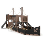 Kompleksinė lauko žaidimų aikštelė smėliadėžė Laivas WD1415 - Image 4