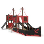 Kompleksinė lauko žaidimų aikštelė smėliadėžė Laivas WD1415 - Image 3