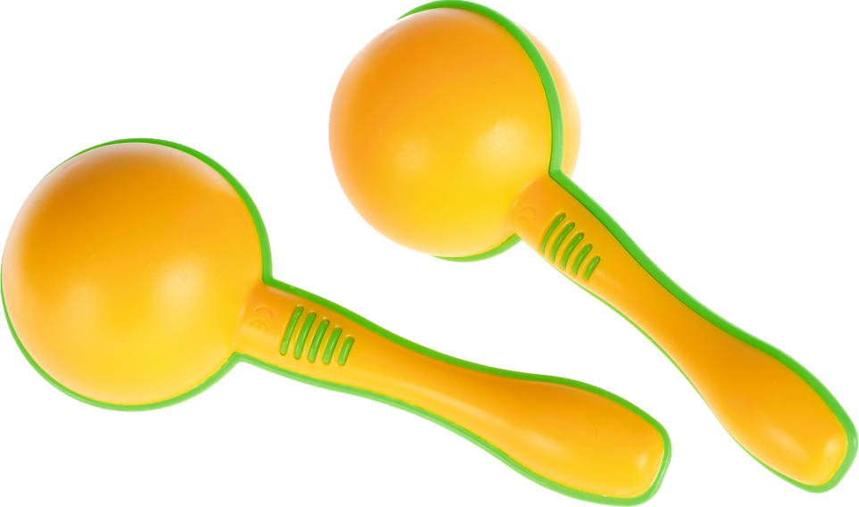geltonos-marakos Plastikiniai marakasai 2vnt 511062 - Image 1