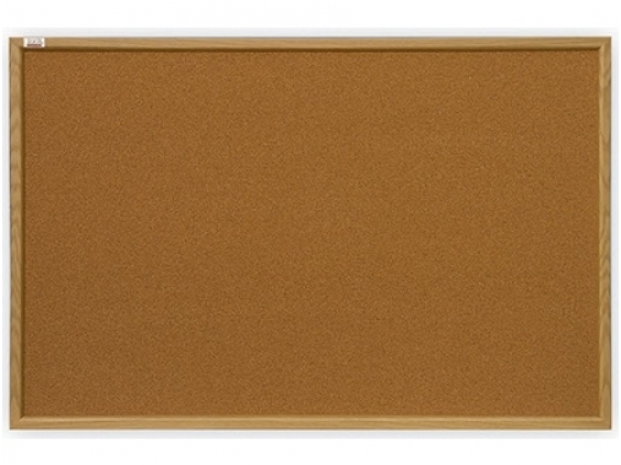 kamstine-lenta-mediniu-remeliu-1 Kamštinė skelbimų lenta mediniu rėmeliu 150x100 cm - Image 1