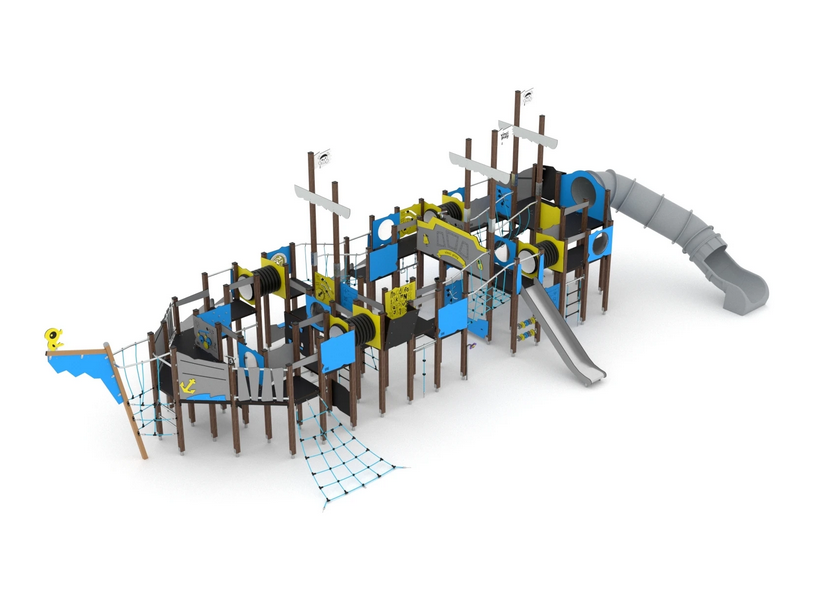 laivas Kompleksinė aikštelė laivas su uždaru nusileidimo vamzdžiu WD1418-1 - Image 1