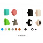 Geometrinių figūrų elementų rinkinys 64 vnt. ME14825 - Image 2