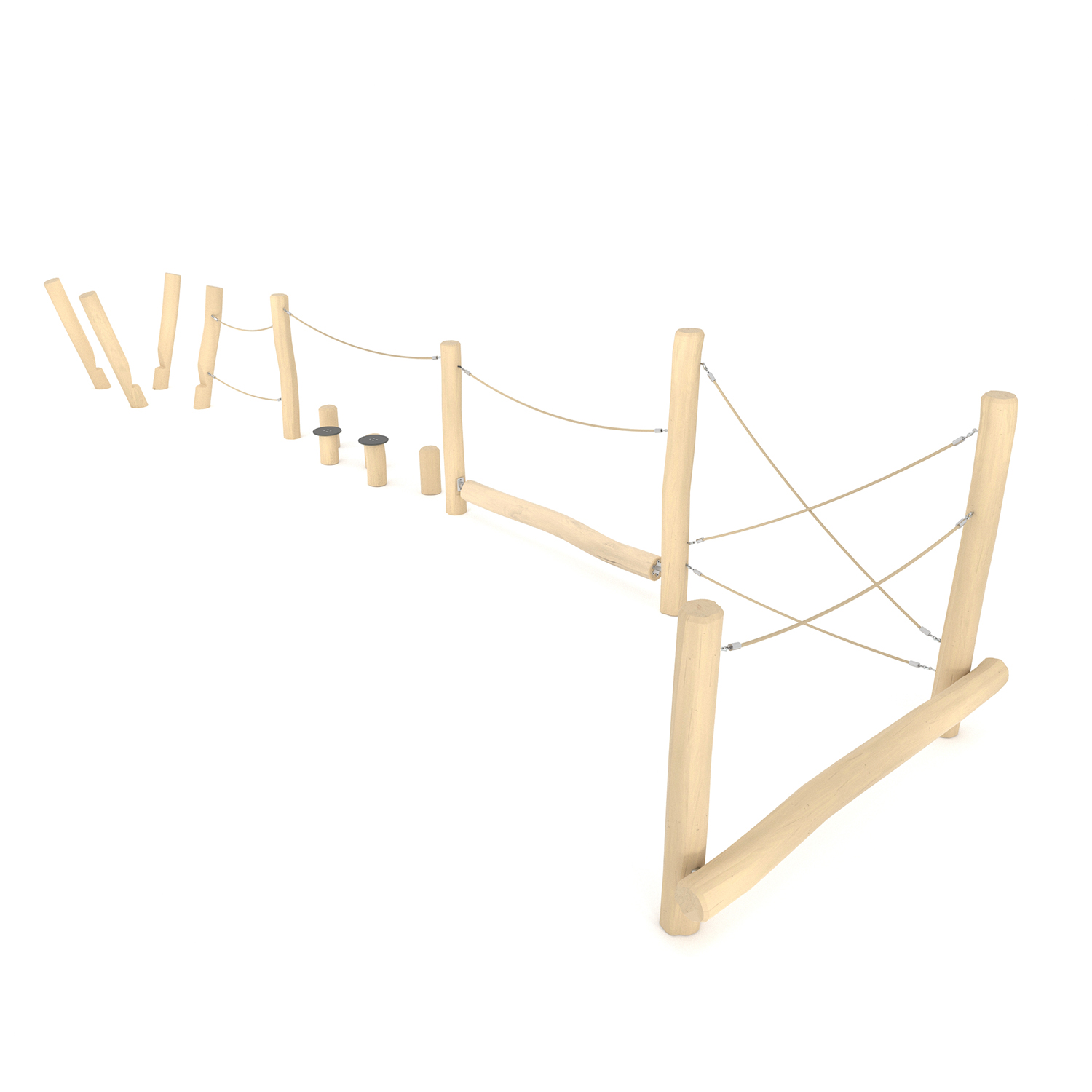 rb12191s Natūralios medienos ROBINIA balansinis kompleksas RB1219 - Image 1