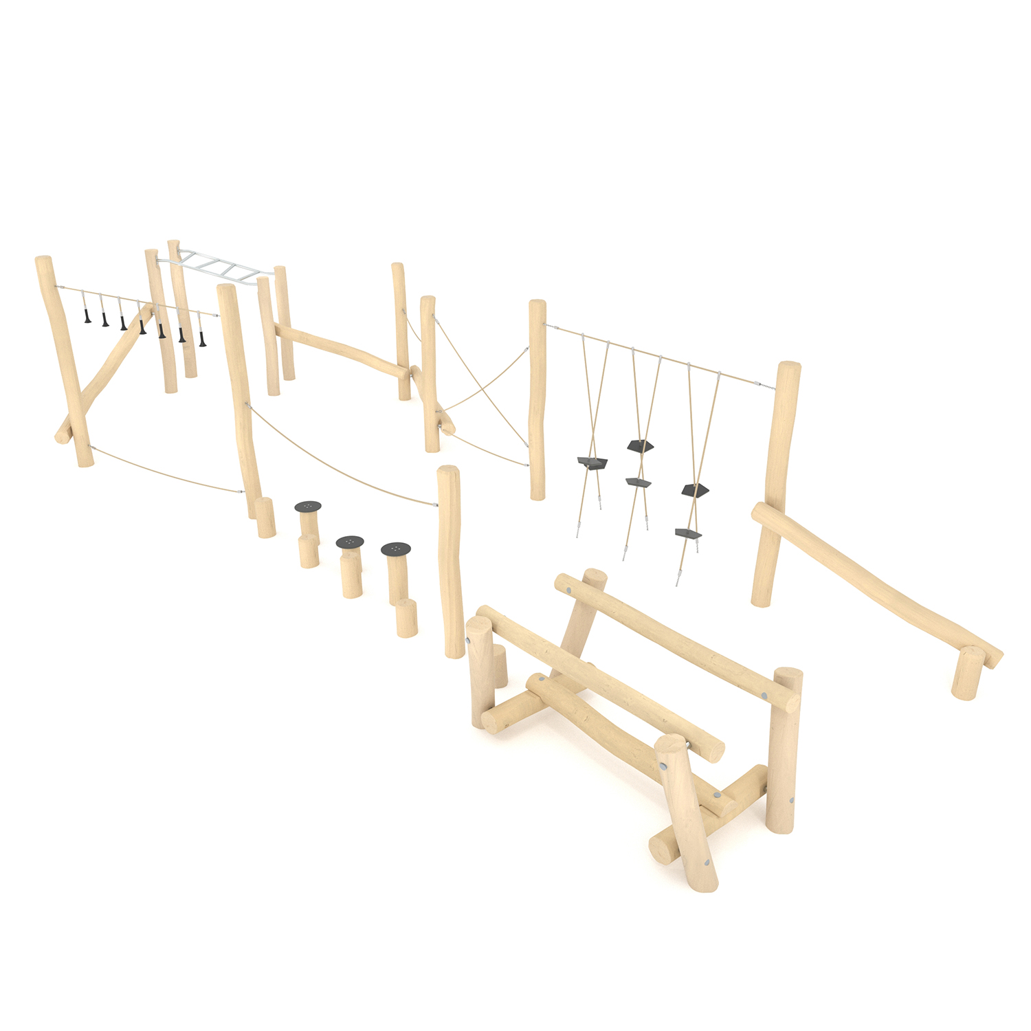 rb12221s Natūralios medienos ROBINIA balansinis kompleksas RB1222 - Image 1