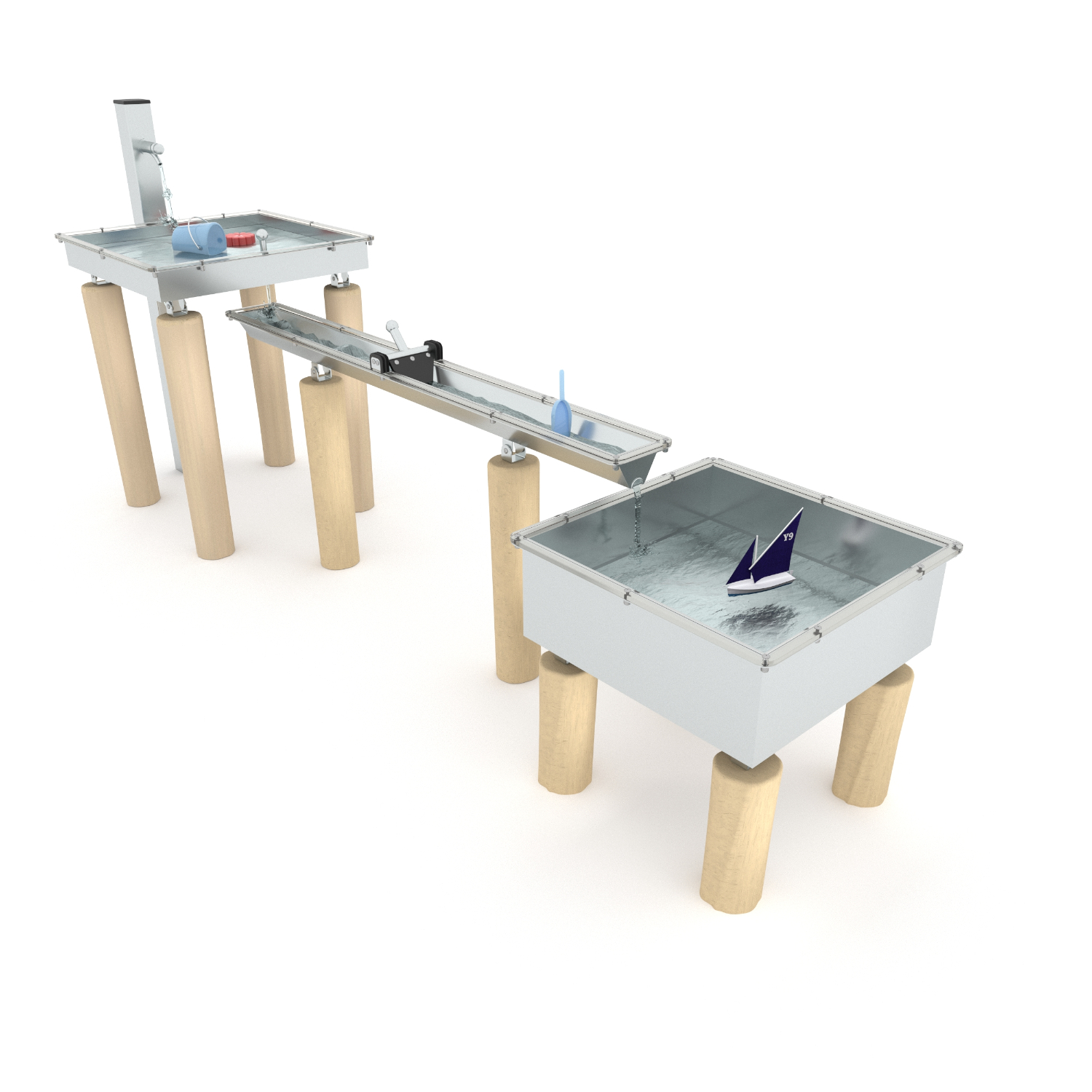 rb28541s Natūralios medienos ROBINIA vandens tekmės takelis RB2854 - Image 1