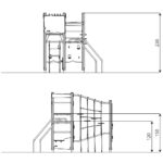 Eko namelis su tinklu ir laipiojimo sienele WD1439 R - Image 3