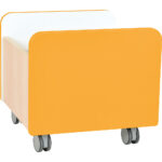 Mobili bibliotekėlė – daiktadėžė Quadro su ratukais įvarių spalvų - Image 3