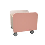 Mobili bibliotekėlė – daiktadėžė Quadro su ratukais įvarių spalvų - Image 4